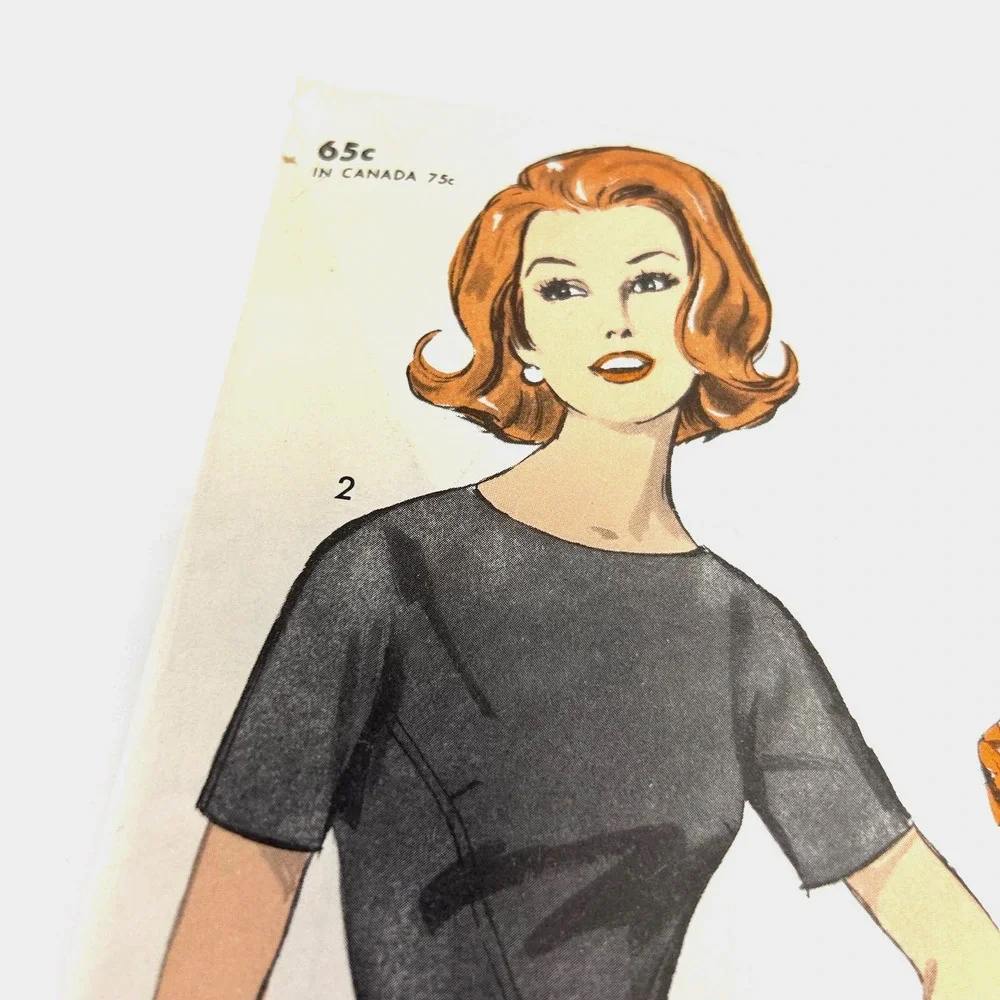 Advance‎ Vintage 1960's Pattern #3025 Misses Dress With Two Skirts Size 14